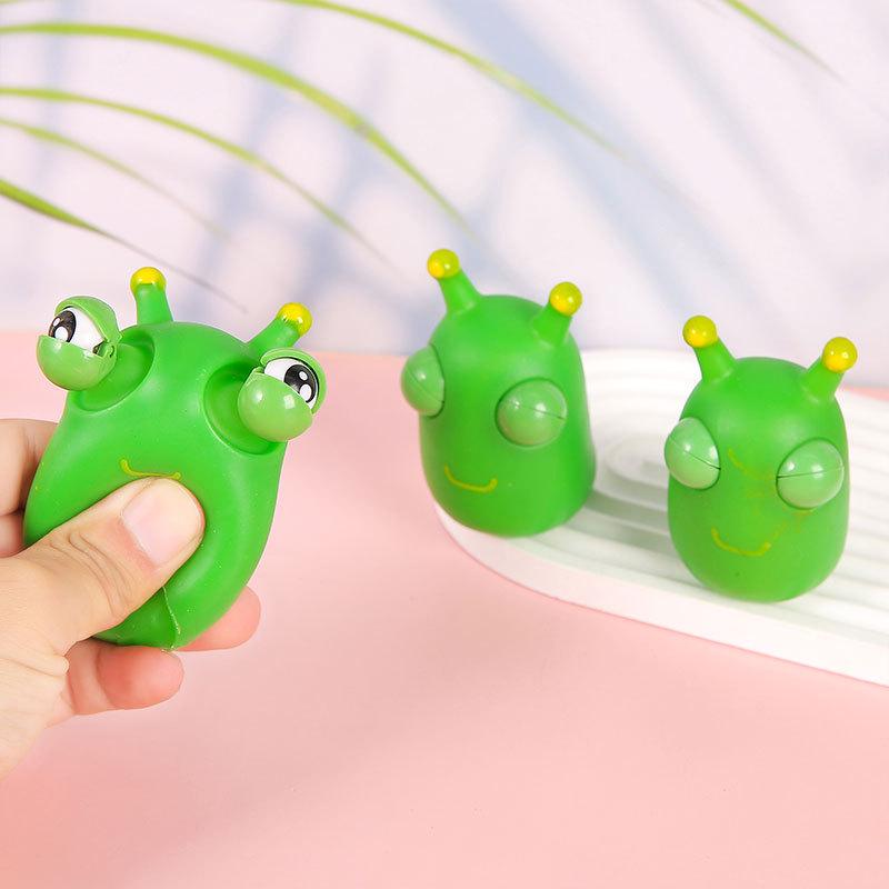 Green Staring-Eye Caterpillar Stress-Relief Toy