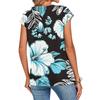 Camiseta Feminina Casual Fashionável com Estampa Retro de Corte Solto