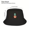 Interesting Cactus Printed Fisherman Hat, Fashionable and Versatile for Both Men and Women, Suitable for Shopping and Dating
