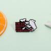 I'm A Sucker for Vampires Enamel Pin Creative Coffin Bat Halloween Brooch Lapel Backpack Badge Jewelry Gift For Friends