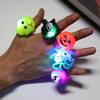 Luminous Prom Party Finger Lights Pumpkin Skull Glowing Ring Novelty Trick Or Treat Halloween Decor Flashing Toys