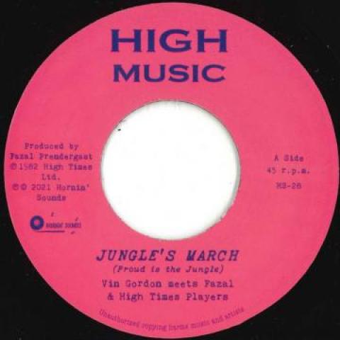 7inch Record VIN GORDON - Jungle's March (Proud Is The Jungle HS28 High Music EU 1982 Europe Reggae, Ska & Dub