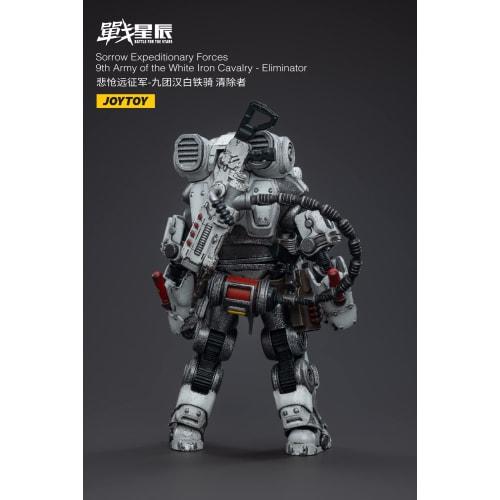 JOYTOY War Star: The Sad Expeditionary Force, White Iron Cavalry, 9th Regiment "Exterminators", 1/18 Scale PVC & ABS Painted Movable Figure JT3303