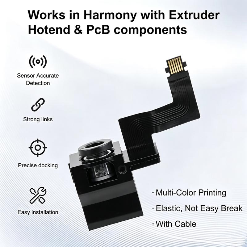 P2S Filament Sensor Component, 3D Printer Extruder Hall Sensor Upgrade, Precise Filament Runout Detection Printing Accessories Set