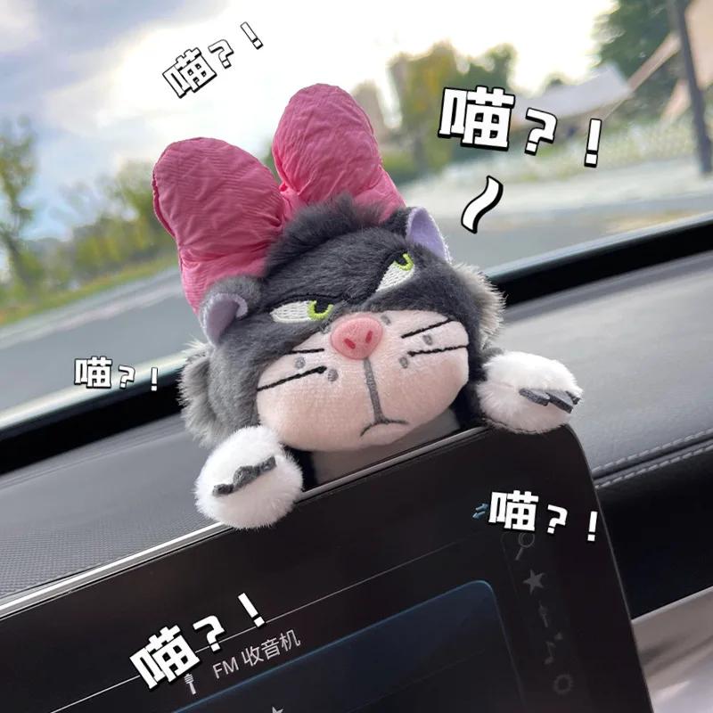 Niedliche Plüschkätzchen Autoanhänger Autoinnenraum Einfache Installation Dekorative Verzierungen Plüschtiere Personalisierter Autoinnenraum