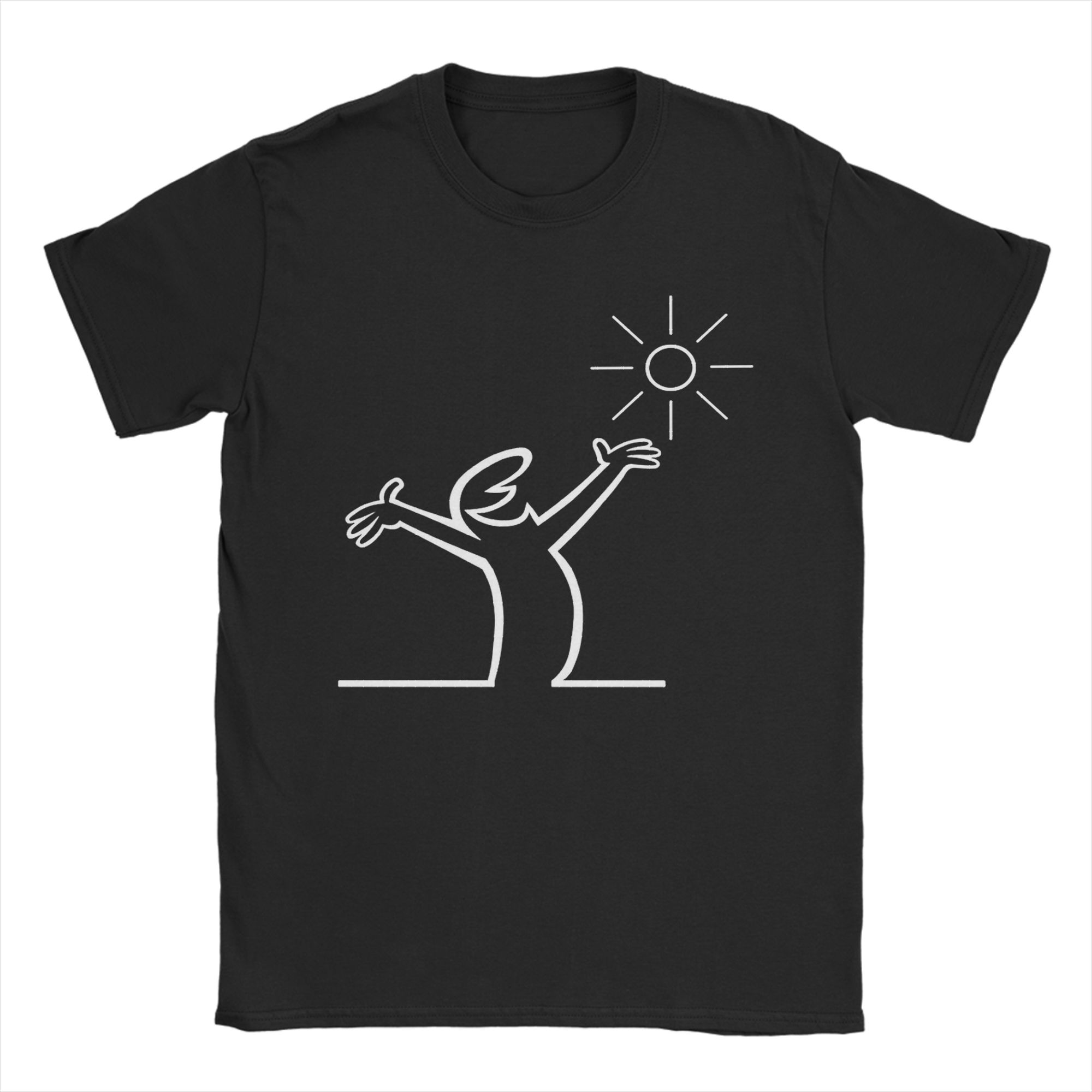 La Linea Bad Sign Cotton TShirt For Men Summer Streetwear T Shirts Breathable Harajuku Tees Plus Size Design Tops S