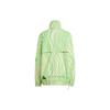 Adidas X Stella McCartney Collaboration High-Contrast Striped Pattern Full Print Stand Collar Work Jacket Women Jacket Green HS0988