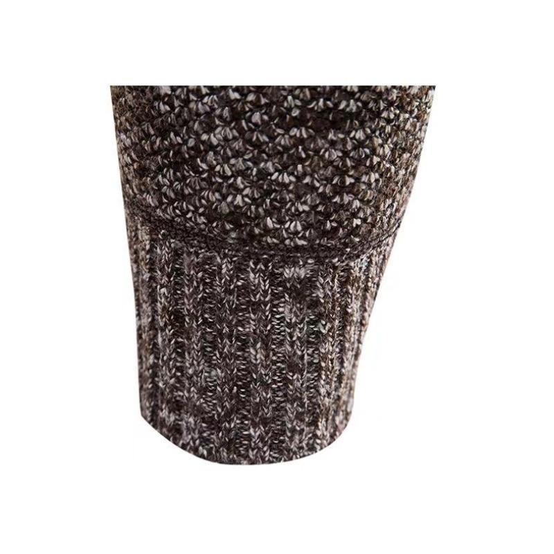 Autumn and Winter High Collar Velvet Thick Sweater Pullover Bottoming Shirt Men's Solid Color Top