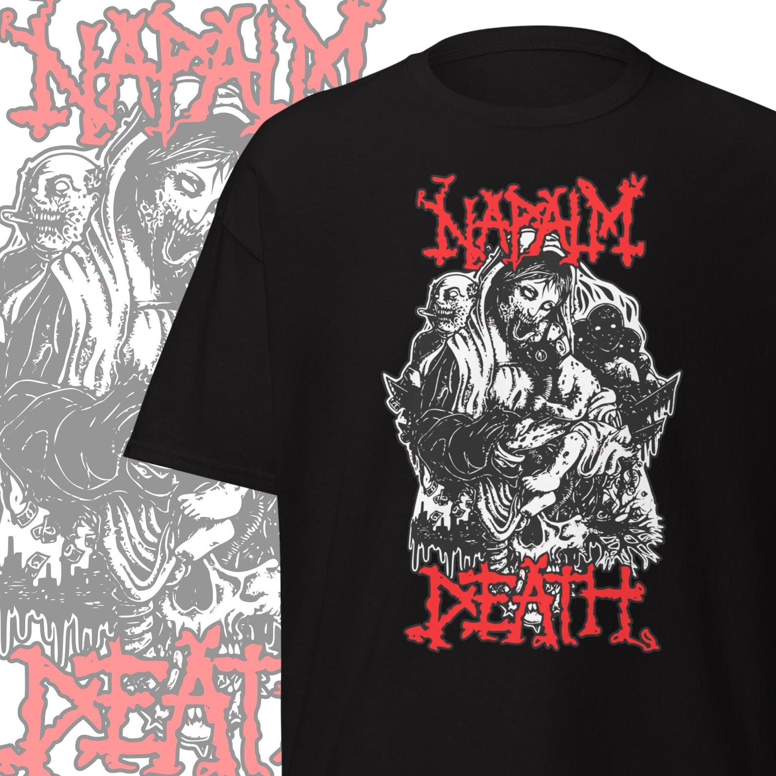 Napalm Death T-shirt Grindcore Band Merch Gifts for Metalheads Heavy Metal Clothing 4XL