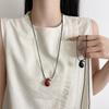 Fashionable Teardrop Necklace Craft from Sturdy Alloy Accessory for Everyday Wear and Special Occasions Daily Use