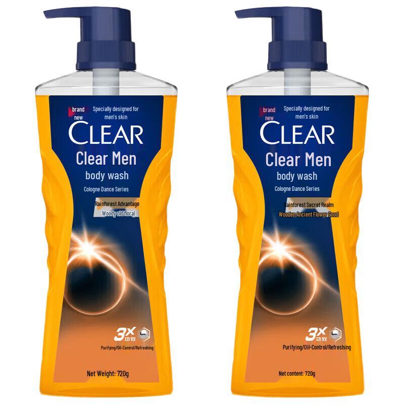 CLEAR Men Rainforest Serenity Cologne Scent Shower Gel