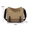 Men's Versatile Canvas Crossbody Bag - Fashionable, Practical, Large Capacity for Business and Street Trends