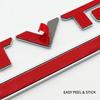 3D VTEC TURBO Emblem Badge Car Rear Trunk Decal Sticker For Honda Civic 10th 11th Accord CRV Fit City Auto Styling Accessories ako256