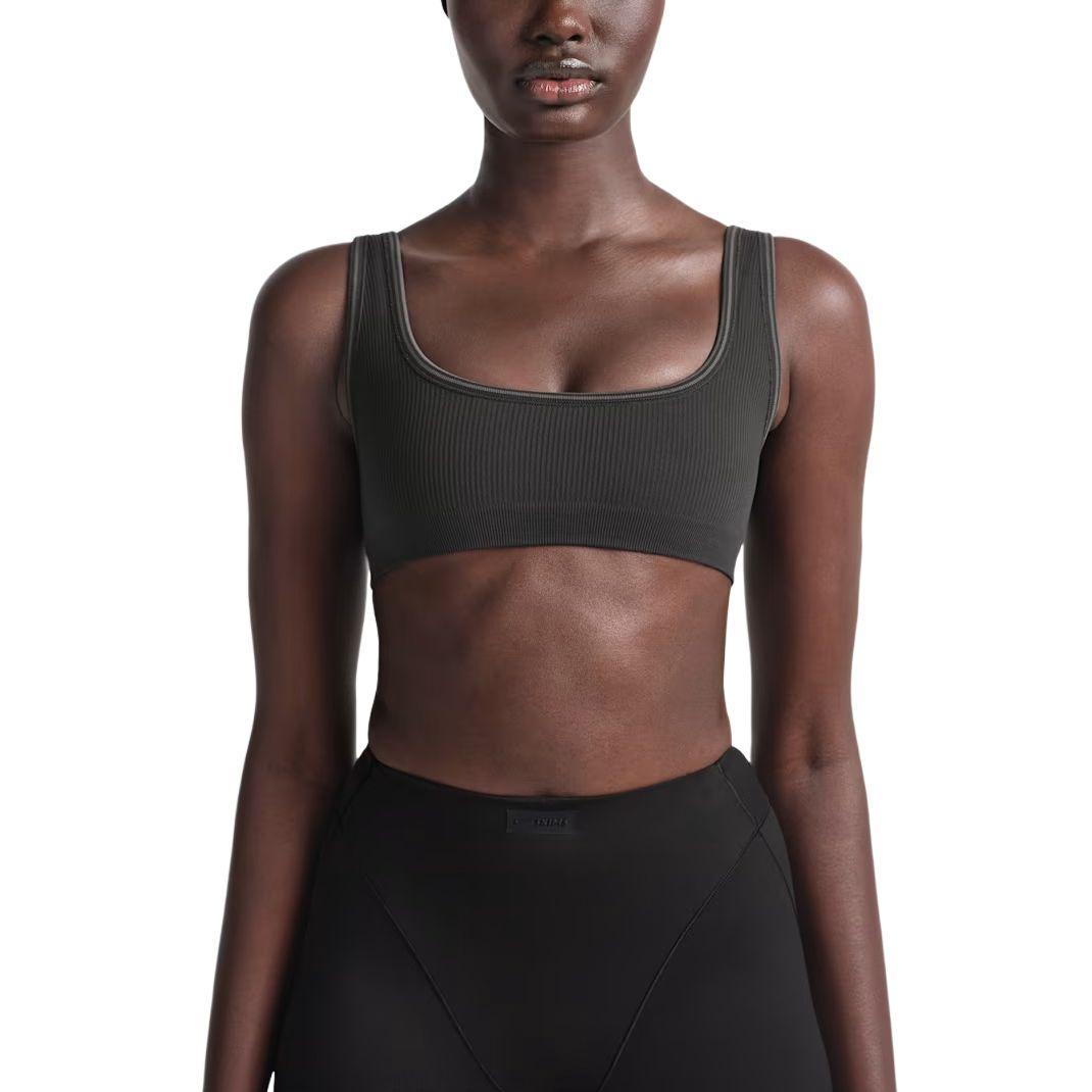 Спортивный бюстгальтер Nike X Skims в рубчик, бесшовный, легкий, эластичный, женское нижнее белье BABRA9712W-OAR 2XS