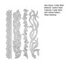4PCS Cutter Mold, Flowers Plants And Vines Shape Cutting Dies, Sharp Carbon Steel Cut Stencils, for Scrapbooking And Card Making