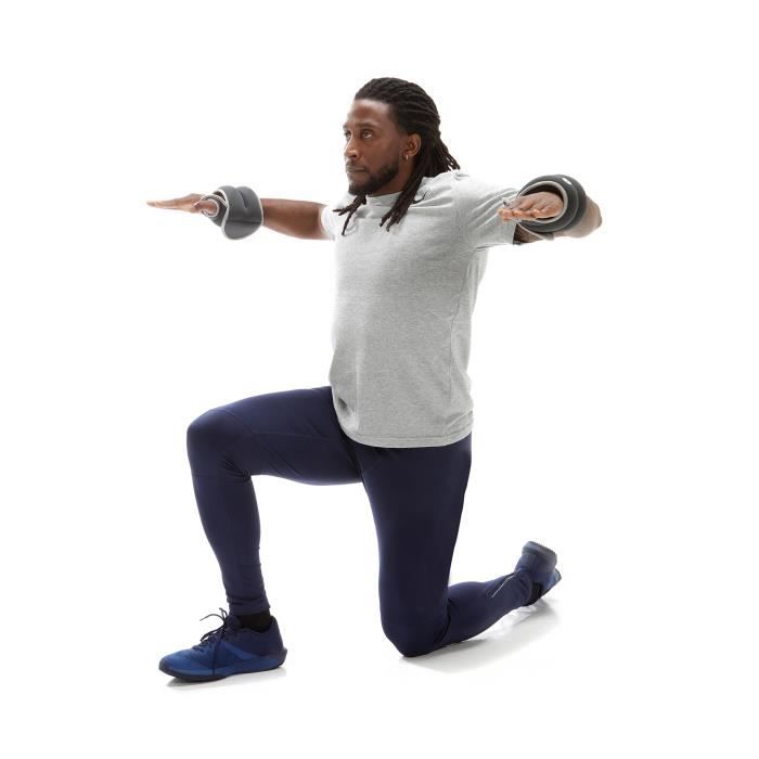 Bracelet lesté - SVELTUS - 2 kg - Système d’attache par scratch - Ajustement sûr - Vendu par paire