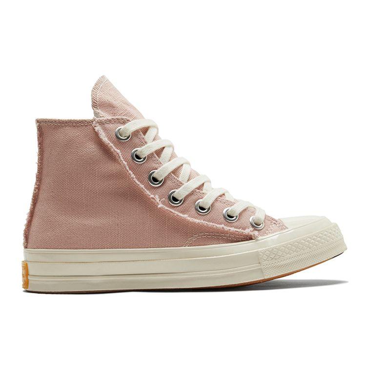 Converse Women's Chuck 70 High Crafted Textile Pink Clay Vachetta Beige Egret 572612C
