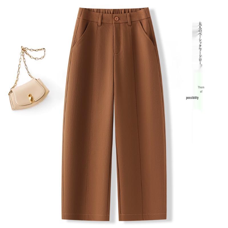 Women s High-Waist Slimming Orange Harem Pants - 2025 Autumn Collection 29