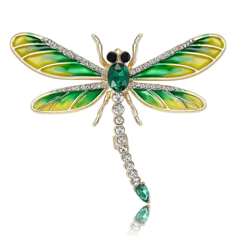 Multipurpose Fun Sophisticated Dragonflies Brooch Elegant Designs Portable Fashion Accessory for Performers Daily Outfit