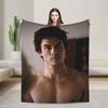 The Vampire Diaries Damon salvatore Blanket Super Warm Plush Bedding Throws For Home Decor Travel Office Flannel Bedspread Bed