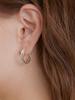 Getmebling [Silver925]Twist Line Earring