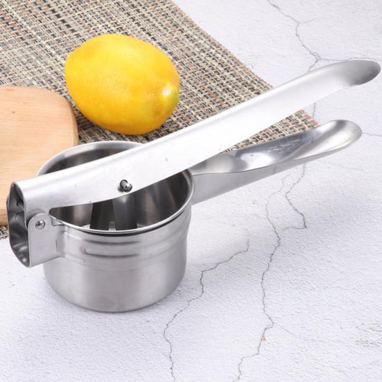 Manual Juicer Hand Press Stainless Steel Lemon Lime Orange Squeezer Versatile Kitchen Gadget for Juicing Citrus Draining Cabbage Mashing Potatoes