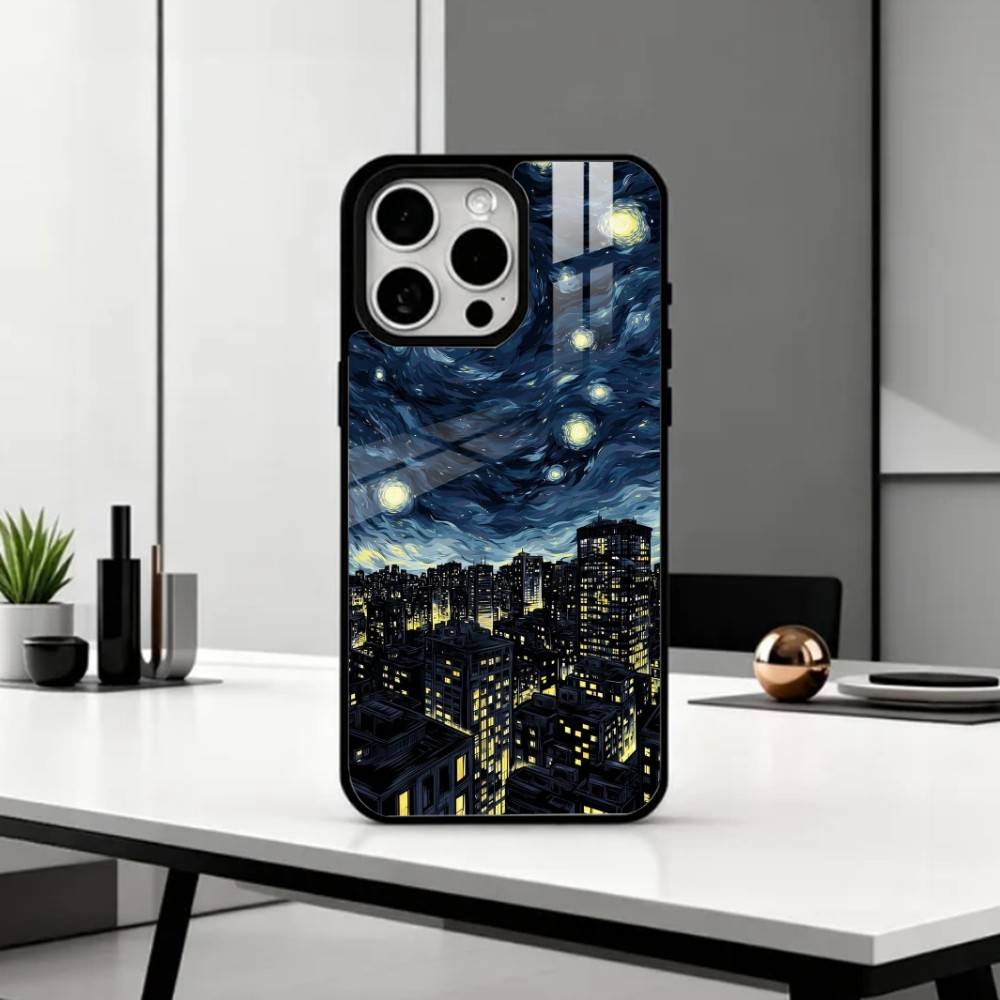 V-Van G-Gogh The Starry Night   Phone Case For iPhone17,16,15,14,13,12,11 Plus,Pro Max Magnetic For Magsafe Wireless Charging
