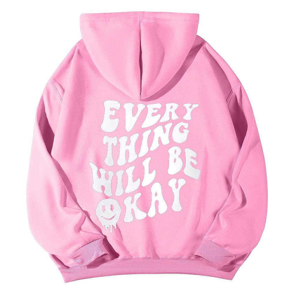 SOLY HUX Women's Sweatshirt Pattern Hoodie Casual Long Sleeve Loose Pullover with Kangaroo Pocket