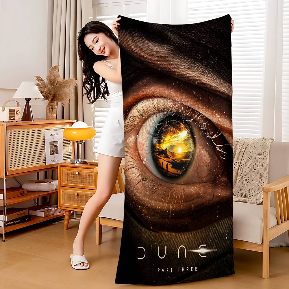 Sci-fi Movie Dune Part Microfiber Printed Beach Towel Mountain Climbing Yoga Beach Swimming Running Absorbent Soft Towel