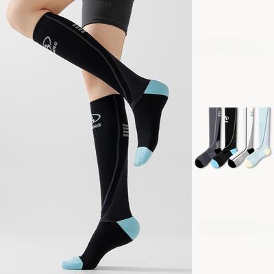 Sports, Pressure Leg Socks, Night Cycling Socks, Reflective Running Socks, Breathable Sweat Absorbing, Mountaineering Socks, Hiking Long Socks, Women