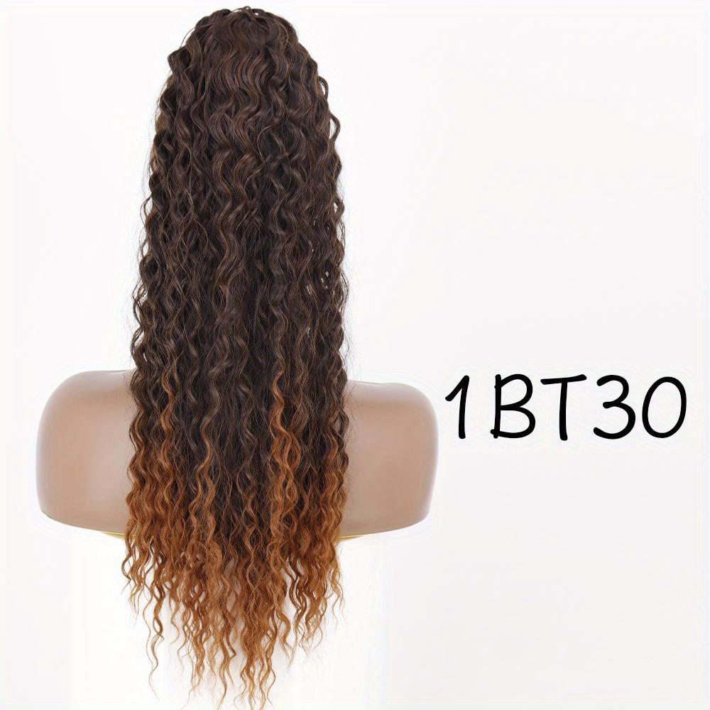 Long Curly Wavy Ponytail Hair Extensions Synthetic Drawstring Ponytail for Women - Wrap Around Style for a Natural Look Hair Accessories