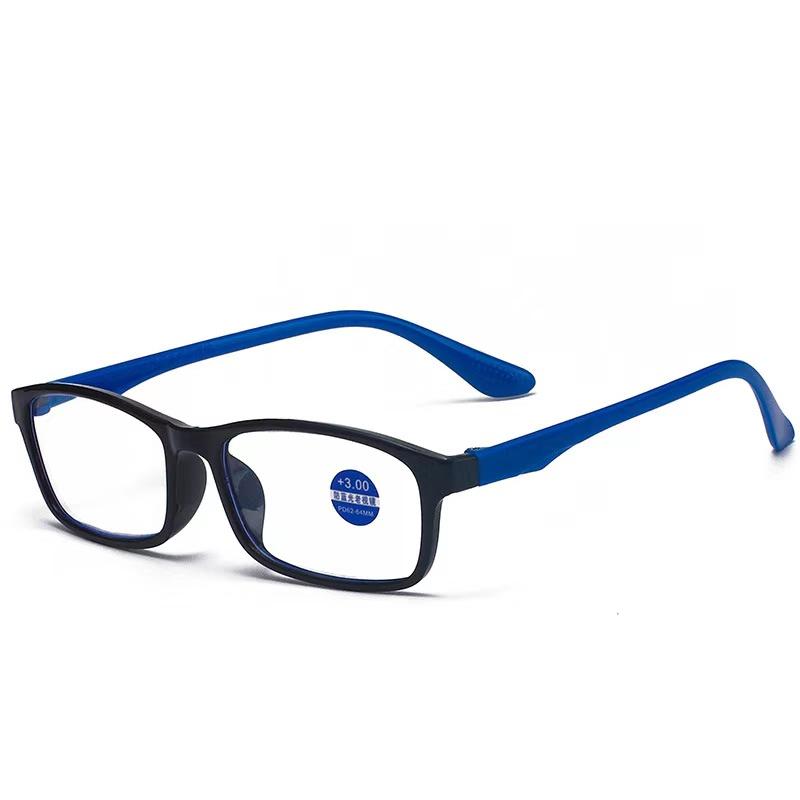 

May Flower Retro Style Square TR90 Material Reading Presbyopia Glasses Anti-blue Light Eyeglasses Reading Presbyopia Anti-fatigue Magnifying 2