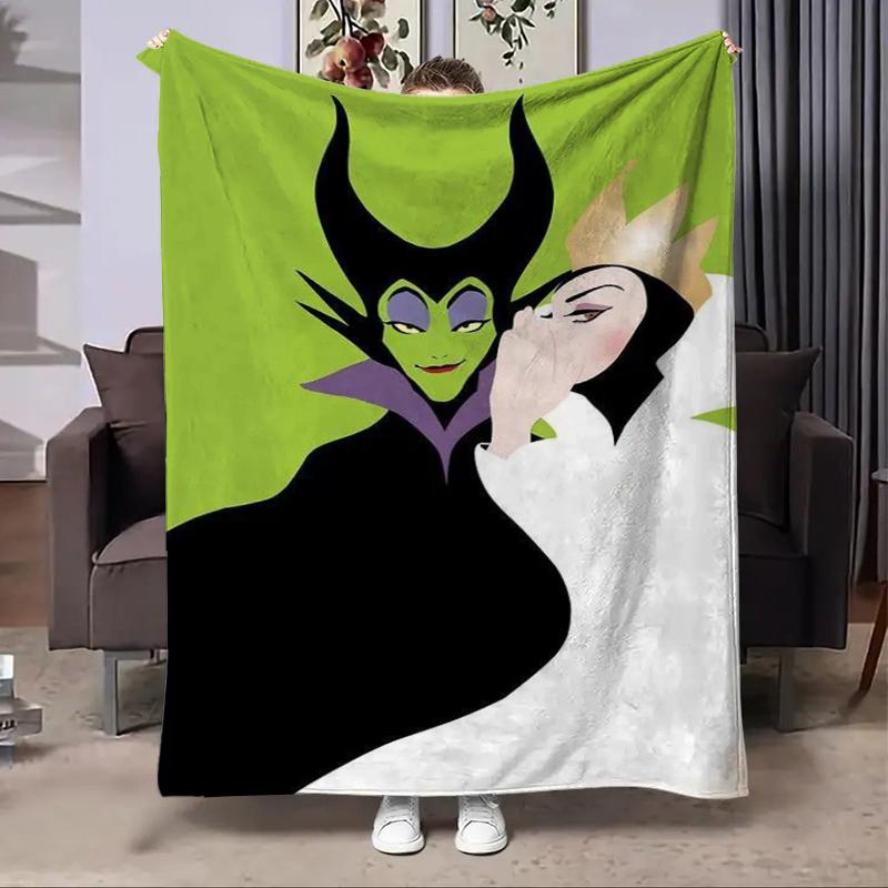 Disney Classici Cattivi Estate Inverno Bambini Adulti Coperta in Flanella Morbida Peluche per Bambini per Camera da Letto Viaggio Ufficio Divano Coperta