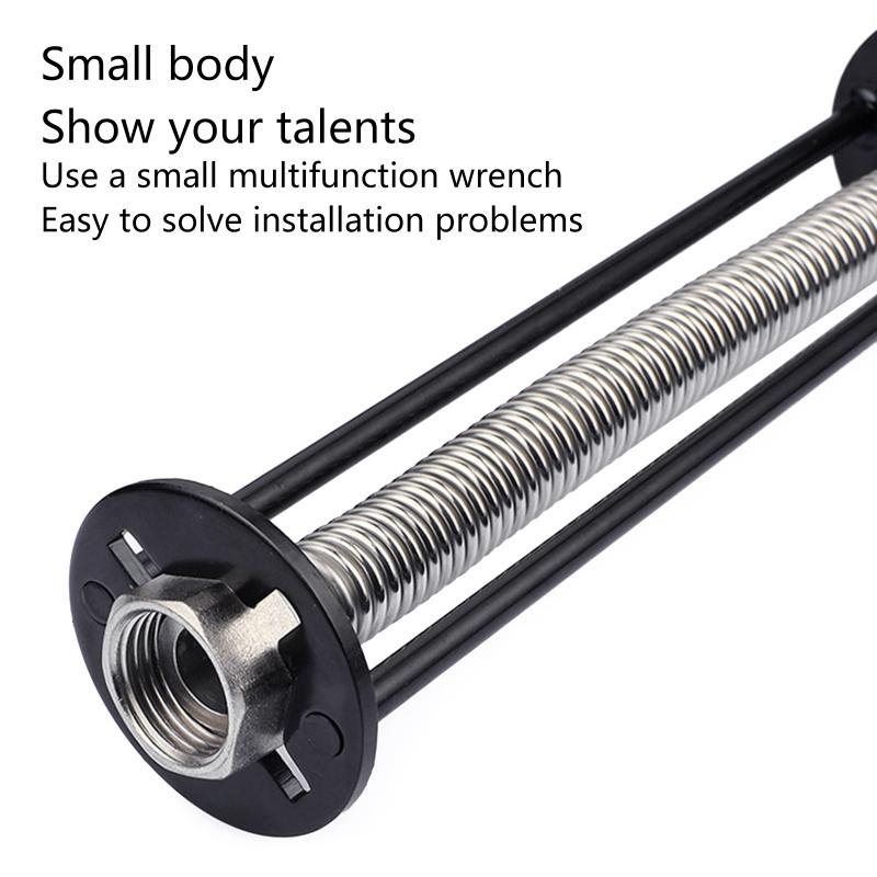 Multi-function Sink Repair Wrench Kitchen Repair Plumbing Tool Practical Flume Sink Wrench Four-claw Hexagon Wrench Set