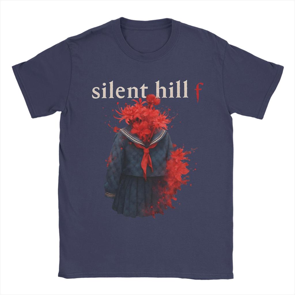 Leisure Silent Hill F Blooming Death T-Shirts Men Round Collar Pure Cotton T Shirts  Short Sleeve Tees Plus Size Clothes