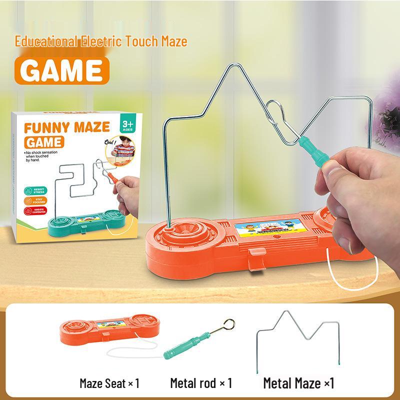 Electromagnetic Hot Wire Maze Educational Game for Hand-Eye Coordination and Concentration Training