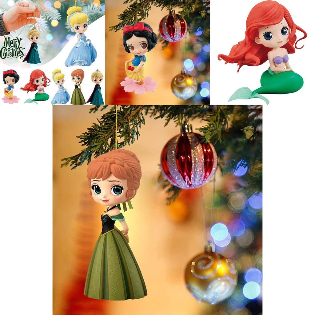 Sprankelende Kerst Disney Prinses Kerstboom Hanger Ornamenten