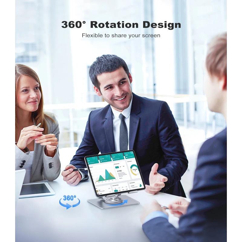 Desktop-Telefon-Tablet-Halter, 360 Grad drehbares Klappmodell, Multifunktionaler Faulenzer-Halter, Universeller Halter für elektronische Geräte