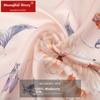 Shanghai Gushi Silk Scarf, 100% Mulberry Silk Square Scarf, Satin Wrap Gift Box, Present for Mom And Elders, Spring Breeze Brings Warmth