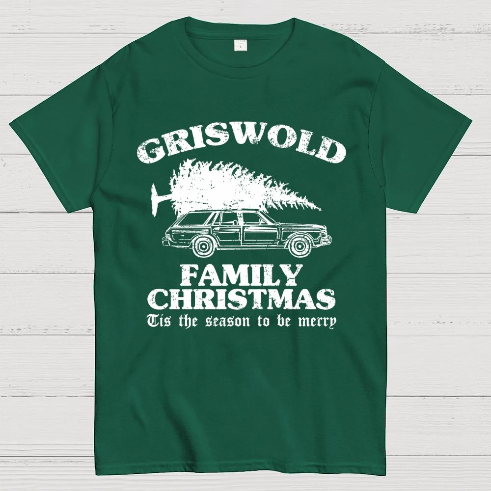 Griswold Family Christmas Cotton Summer Casual Cool Loose T-Shirt