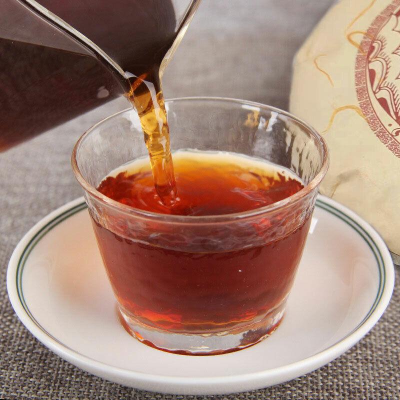 2013 Yunnan Jingmai Mountain Tjock och ren doftande Big Tree Ripe Puerh 357g