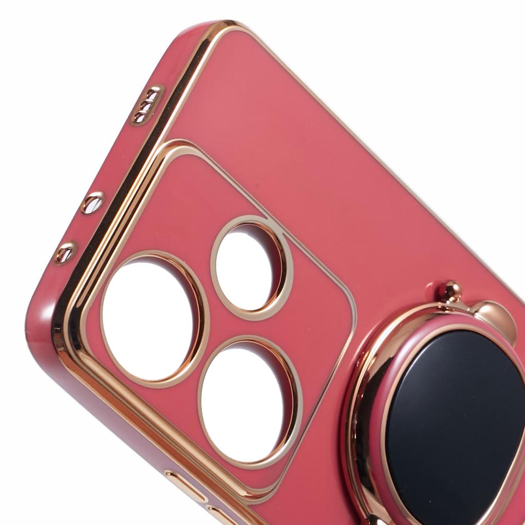 Für Xiaomi Redmi Turbo 3 5G/Poco F6 5G Hülle TPU Handyhülle Galvanisiert mit Astronaut Versteckter Ständer