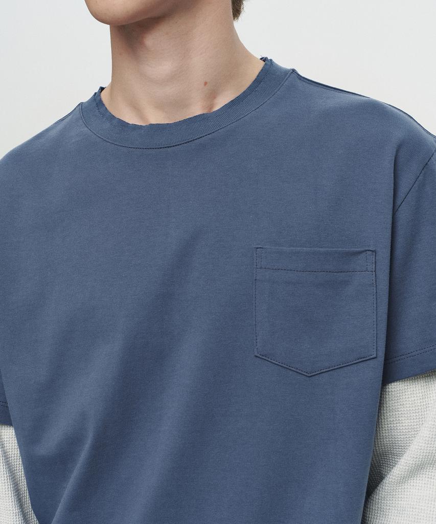 Hoite Core Layer Waffle Tee (Blue)