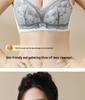 Elegant Cartoon Lace Bra for Women - Small Bust Lift, Side Support, Anti-Sagging, Wire-Free Design
