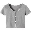 TonLion 2026 Women's Textured Short Sleeve T-Shirt