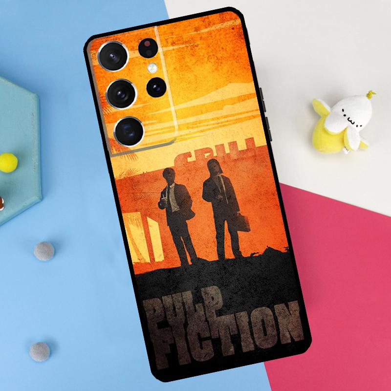 Pulp Fiction Back Case For Samsung Galaxy S25 S24 S22 S23 S26 Ultra Plus S20 S21 FE S10 S25 FE Soft Cover