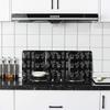 Gas Stove Splatter Guard Multipurpose Foldable High Temperature Resistance Aluminum Foil Oil   Guard for Kitchen