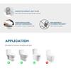 Non-Electric Bidet Toilet Seat Cover Soft Closing Dual Nozzle Manual Control Bidet Seat Home Universal Toilet Seat Lid