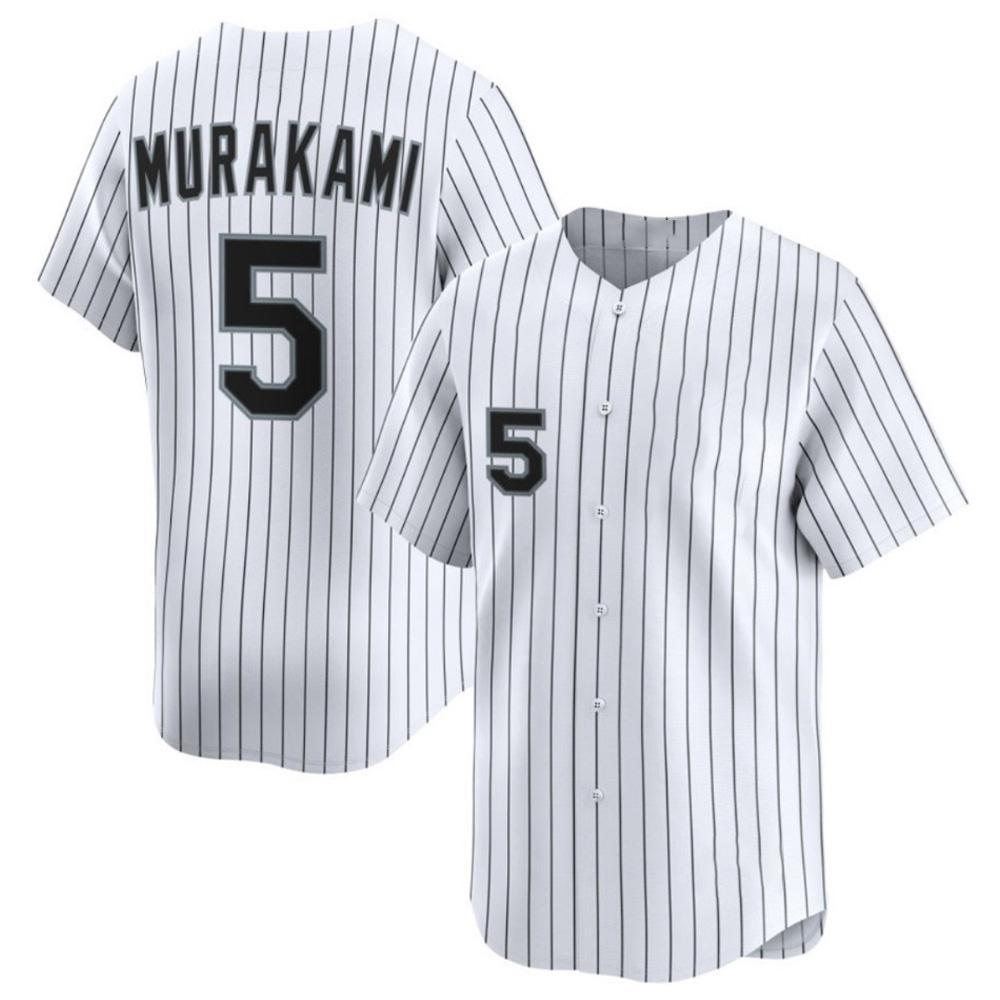 Custom Chicago Baseball Jersey Men Murakami 5 Anderson 7 Robert Jr 35 Abreu Stitched Pinstriped Baseball Uniform