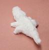 Fluffy Crocodile Medium Size White